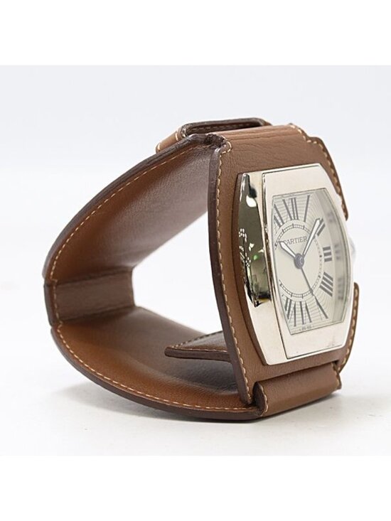 Cartier Roadster Travel Clock Quartz White Dial Table main image 5